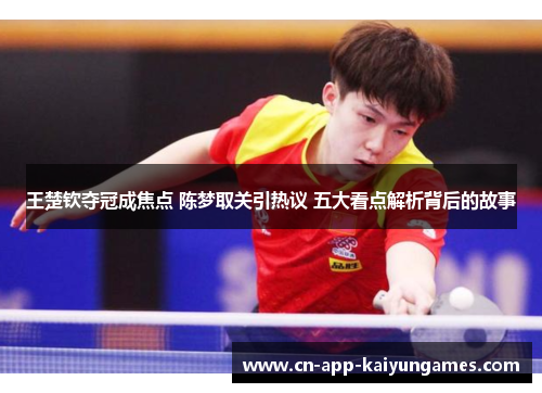 王楚钦夺冠成焦点 陈梦取关引热议 五大看点解析背后的故事